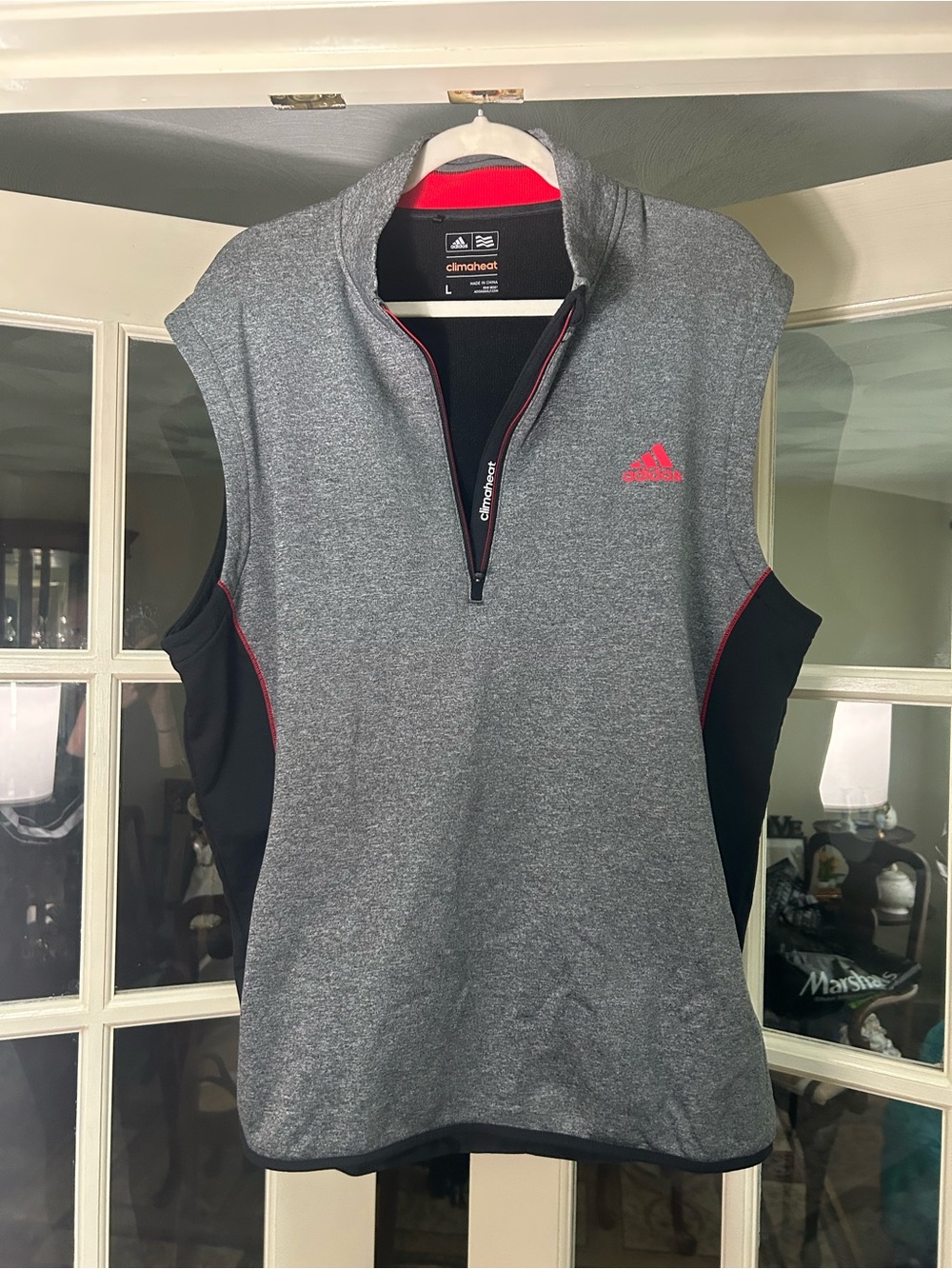 adidas Gray Sleeveless Climaheat Athletic Vest